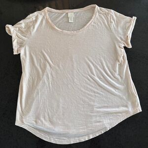 H&M Pink Tshirt Cotton Modal Tee L